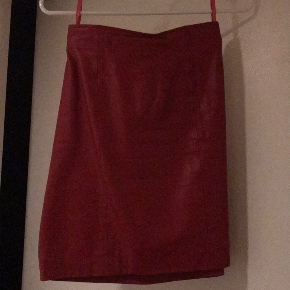 Leather skirt